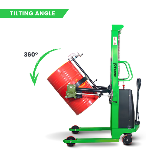 Pronix Semi-Electric Drum Stacker 350Kg with 1.6m Lifting Height PNXSEDS-35016