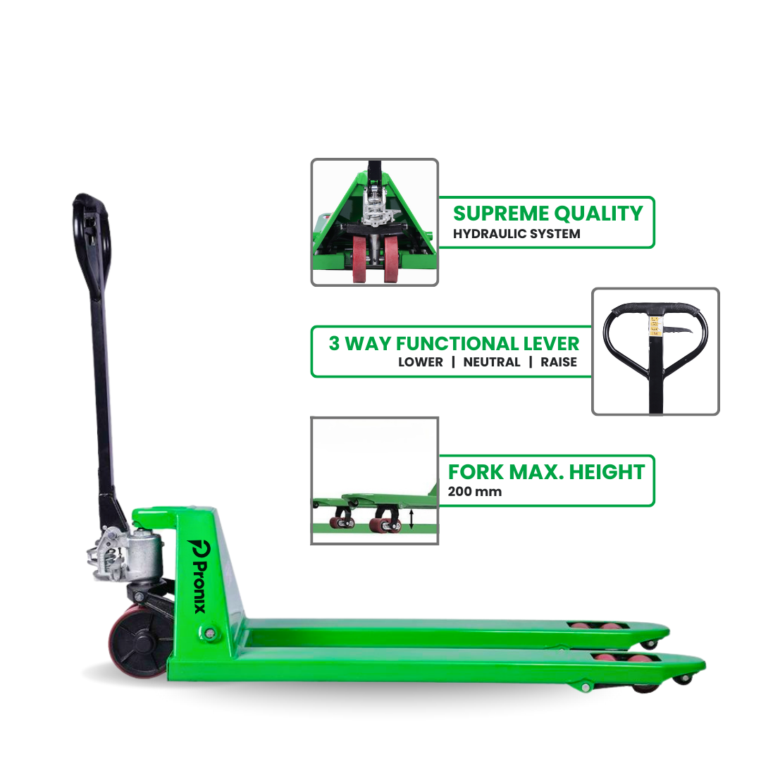 Pronix Hand Pallet Truck 2.5 Ton With Fork Length 1150x550mm PNXPT-25