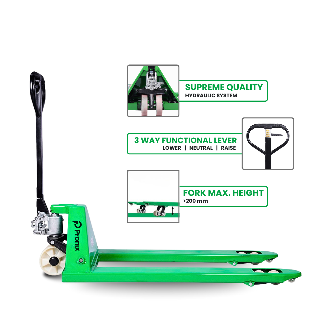 Pronix Hand Pallet Truck 5 Ton With Fork Length 1210x685mm PNXPT-50