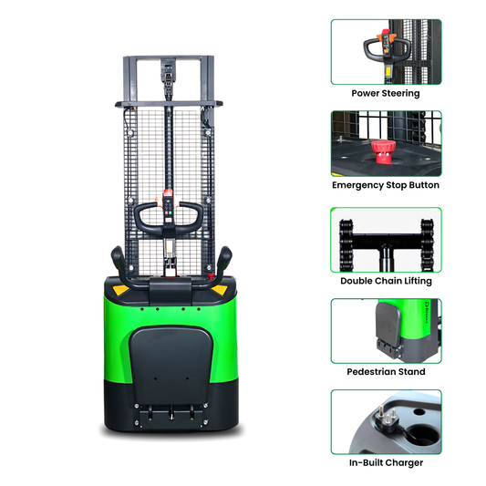 Pronix Fully Electric Stacker 1.5 Ton 1.6m Lifting Height PNXFES-15R