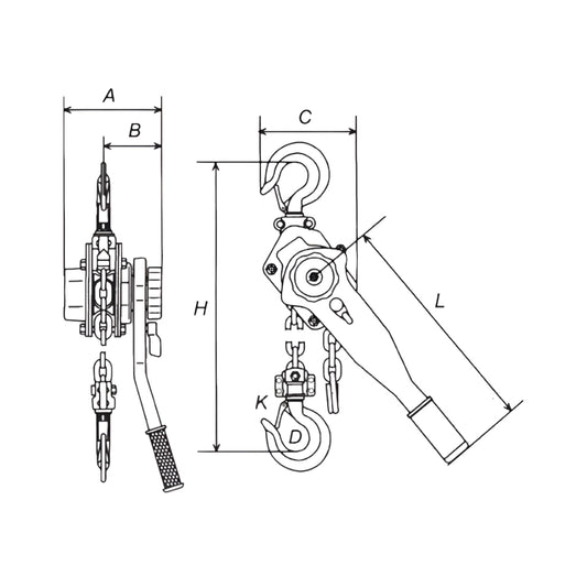 Pronix Manual Ratchet Chain Hoist PNXRCH-2000