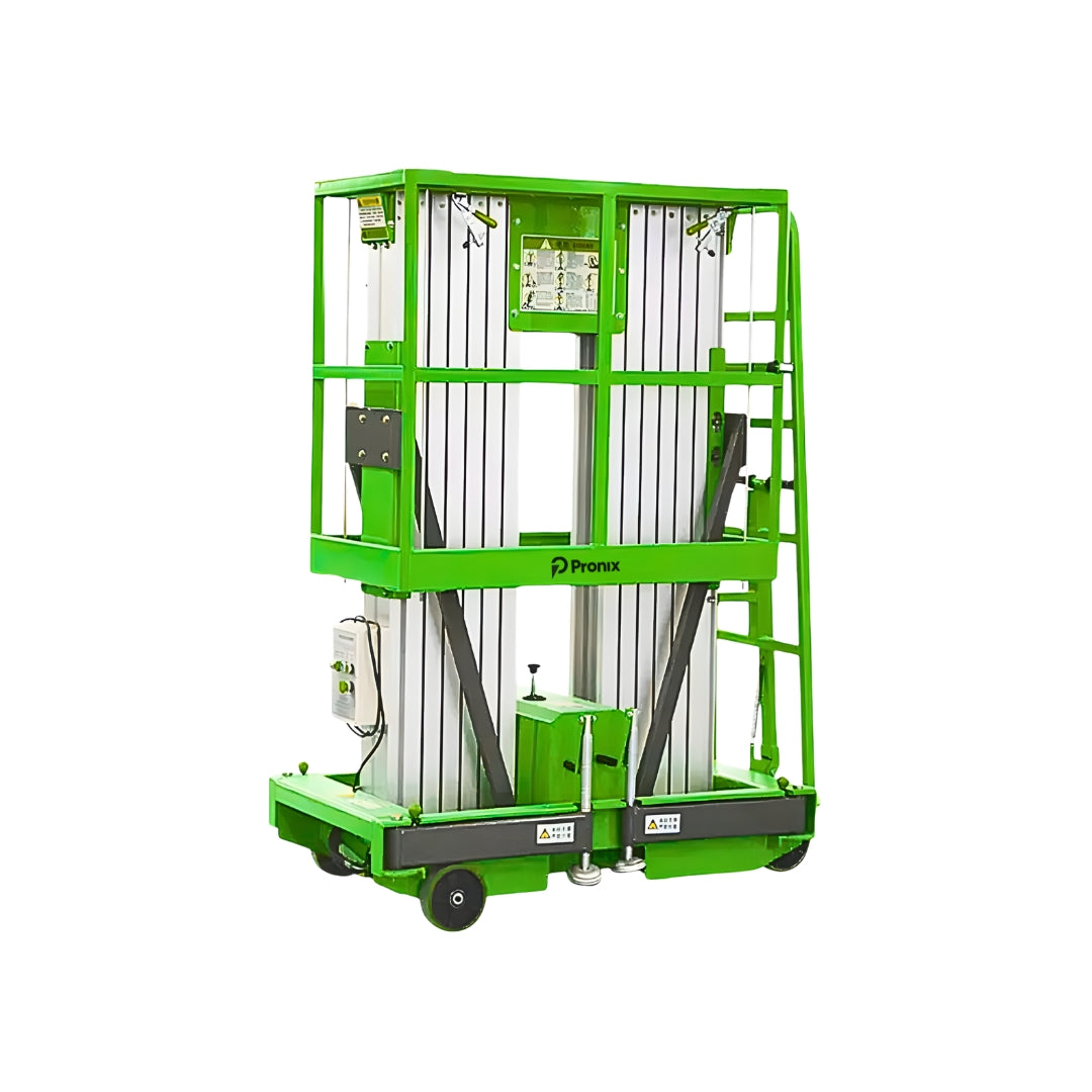Pronix Aluminium Alloy Vertical Double Mast Lift 200Kg Capacity 8m Lifting Height PNXAALDM-0820