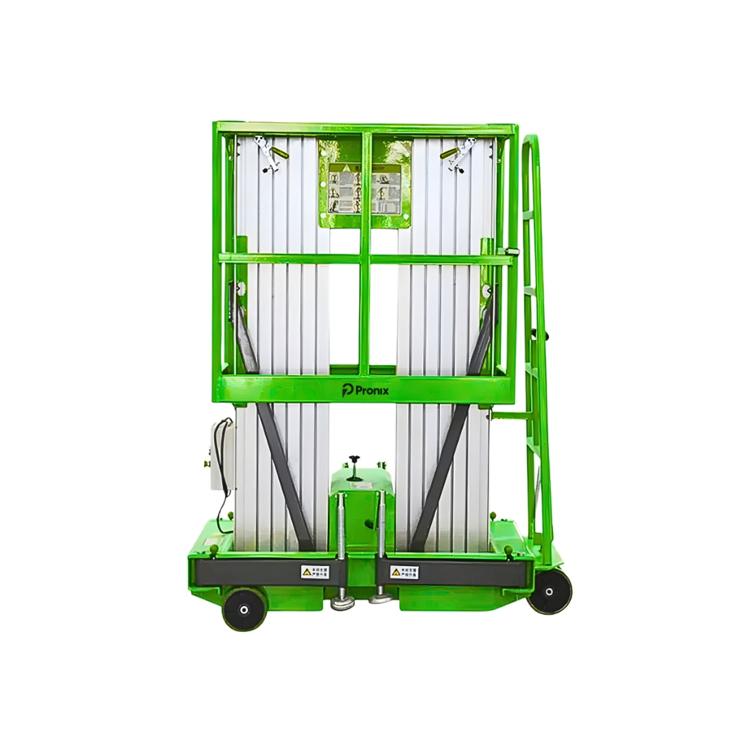 Pronix Aluminium Alloy Vertical Double Mast Lift 200Kg Capacity 8m Lifting Height PNXAALDM-0820