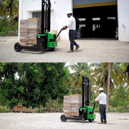 Pronix Rough Terrain Electric Stacker 1.5 Ton Capacity, 1.6m Lifting Height PNXRTES-1516