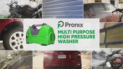 Pronix Portable Pressure Car Washer with 1 Year Warranty Less Water Usage 1800W PNX100