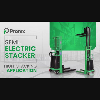 Pronix Semi Electric Stacker 1.5 Ton With 3.5m Lift Height PNXSES-1535